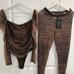 HOT Two Piece Animal Print Set